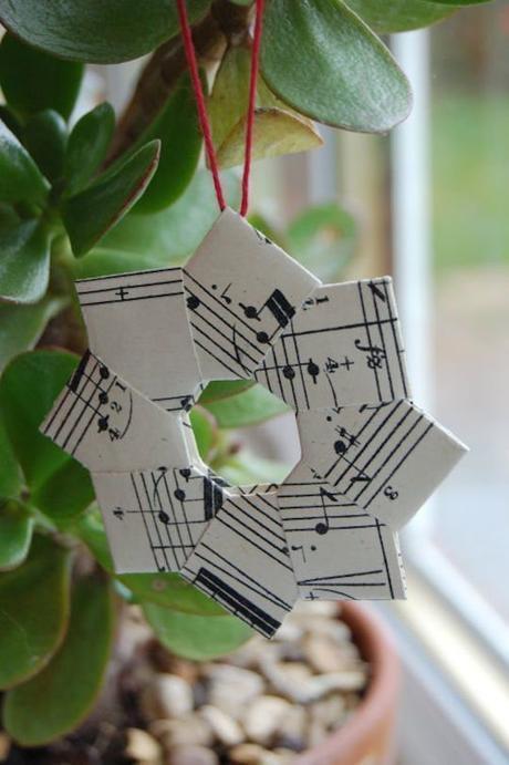 DIY guirlande origami etoile 8 branches