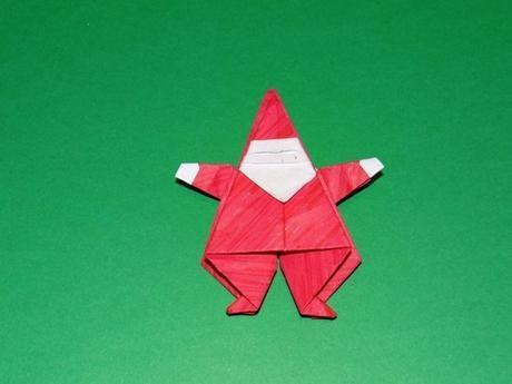 DIY pere noel origami papier