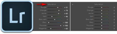 Lightroom - Réinitialisation rapide des curseurs