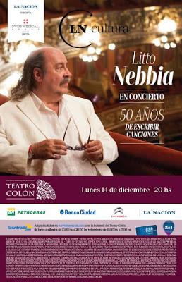 Grand récital de Litto Nebbia au Teatro Colón [à l'affiche]