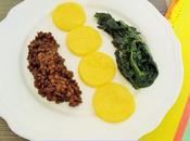 Médaillons Polenta accompagnés Chou orties lentilles (Vegan)