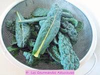 Médaillons de Polenta accompagnés de Chou aux orties et de lentilles (Vegan)