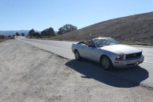 route le long de la côte du pacifique highway 1 de San Franscisco à Los Angeles Mustang