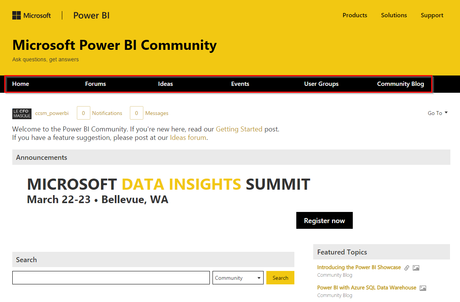 Groupes d'usagers Power BI