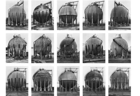 Bernd & Hilla Becher, 15 gazometres, Allemagne, 1982-1998