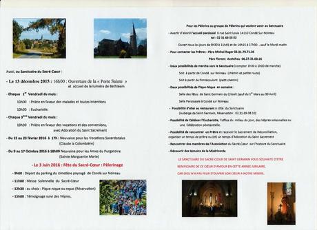 Programme Année Sainte Diocèse Bayeux-Lisieux