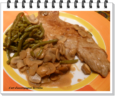 Escalope de veau aux champignons et vinaigre de xérès2