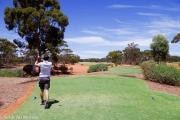 Premier trou sur le golf de Kalgourlie