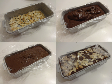 TOURON AU CHOCOLAT NOIR ET CACAHUÈTES  / DARK CHOCOLATE TURRÓN WITH PEANUTS / TURRÓN DE CHOCOLATE NEGRO Y CACAHUETE