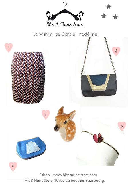 Jeu concours * La wish list de Carole.