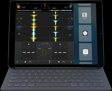 Djay Pro mixe sur iPad Pro