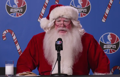 ESPN utilise le Père Noël pour annoncer les matchs NBA du « Christmas Day »