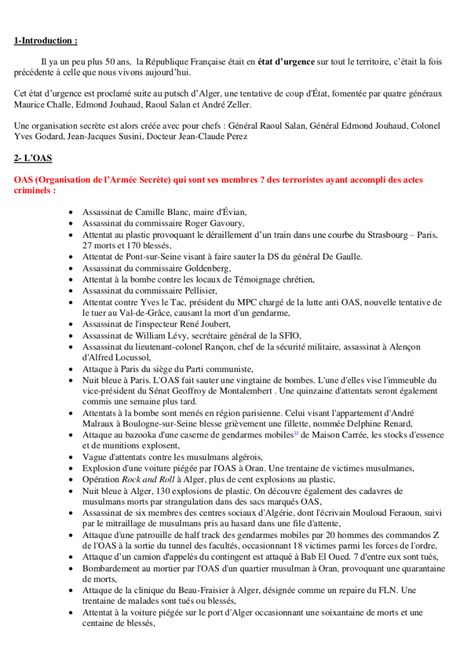 Il ya 50 ans la République Française 1