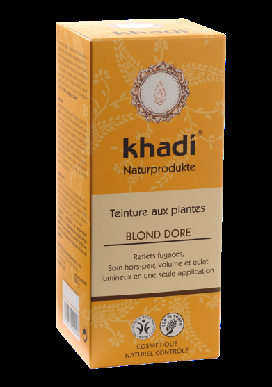 coloration khadi blond doré