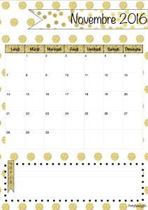 Calendrier Novembre 2016