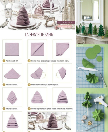 Tutorial, serviette en sapin