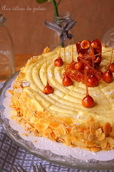 Succès amande-noisette à la crème mousseline