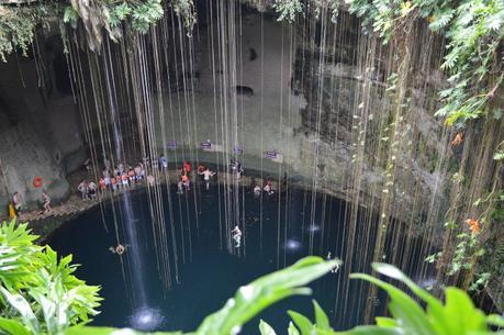 Cenote au Mexique