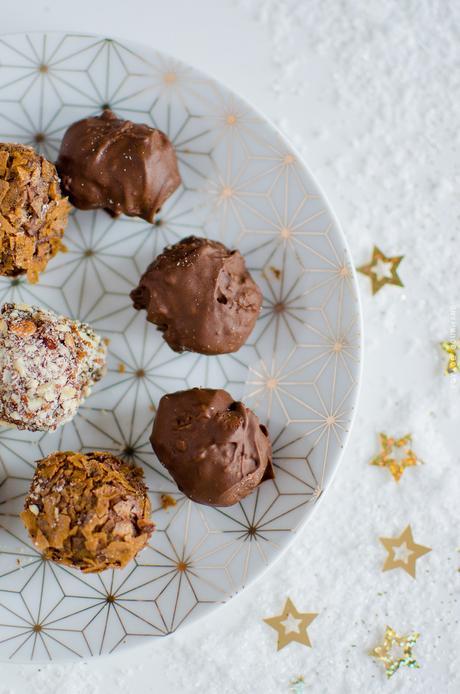 Rochers au chocolat, praliné et noisettes : comme des Ferrero Rochers Comme des Ferrero Rochers