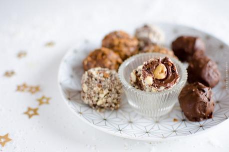 Rochers au chocolat, praliné et noisettes : comme des Ferrero Rochers Comme des Ferrero Rochers