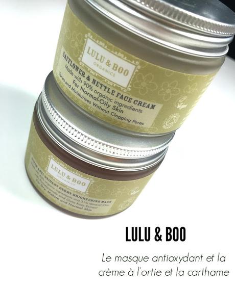 La crème à la carthame et le masque antioxydant de Lulu & Boo