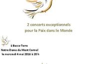 concerts exceptionnels pour Paix dans monde