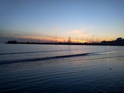 royan mer soleil couchant plage 