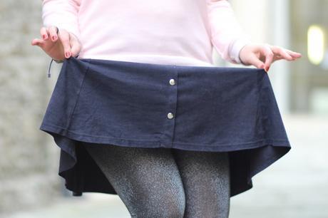 Jupe suedee noire follow me