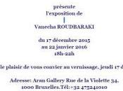 Bruxelles ARAN Gallery exposition Vanecha ROUDBARAKI 17/12/2015 Janvier 2016