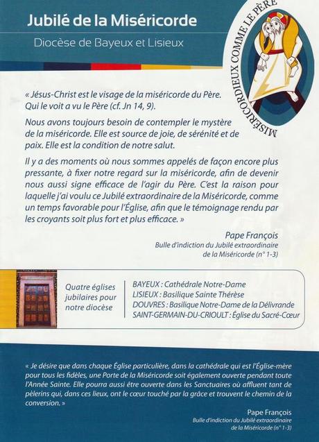 Jubilé de la Miséricorde Diocèse de Bayeux et Lisieux