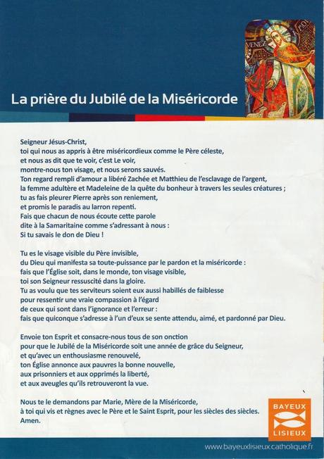 Jubilé de la Miséricorde Diocèse de Bayeux et Lisieux