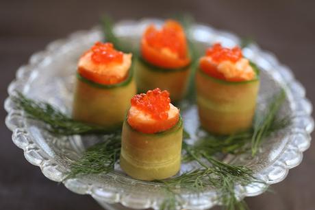 mousse saumon fumé , aneth , apéritif , Noel , concombre