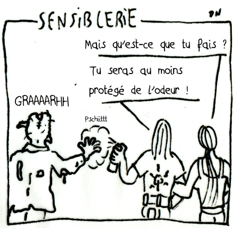 SENSIBLERIE strip de Zéda pour la chronique 7BD sur le ArtBook Charlie Adlard chez Delcourt