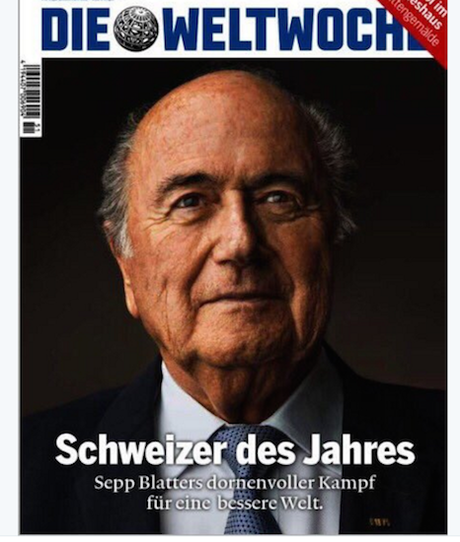 Sepp Blatter élu « Personnalité de l’année » par un hebdo suisse