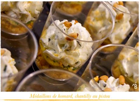 Verrine Médaillon de Homard à la chantilly au pistou 1