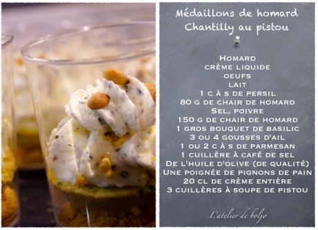 Verrine Médaillon de Homard à la chantilly au pistou 2