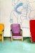1970, David Hockney : Three Chairs with a Section of a Picasso Mural 1970, David Hockney : Three Chairs with a Section of a Picasso Mural