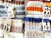 Petit village Cozy Projet crochet Housse tasse laine