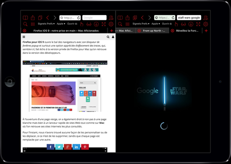 iCab Mobile intègre Split View au iPad Pro et à iOS 9!