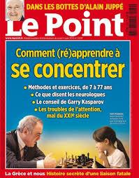 Comment apprendre à se concentrer grâce aux échecs - Le Point du 9 Juin 2015 