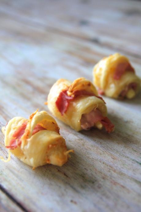 Minis croissants jambon fromage – Recette facile 5 minutes