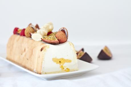 La bûche exotique – noix de coco et mangue