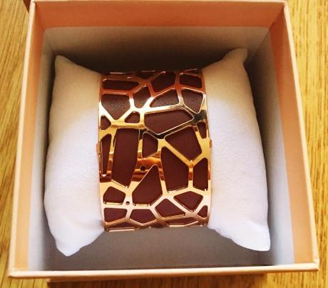 Bracelet manchette Les Georgettes marron