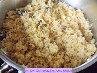 Chou rouge braisé et Boulgour au Champignon (Vegan)