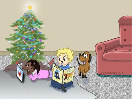 Les 7 BD de Noël pour les enfants (illustration par Juju Gribouille)