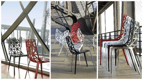 Chaise tour Eiffel couleur