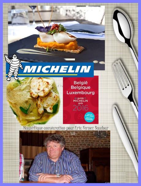♥♥ Guide Michelin octroye une 2e étoile pour le restaurant «D'Eugénie à Emilie» à Baudour 2015