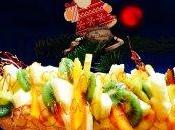 Bûche Noël crème allegée citron fruits exotiques