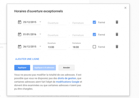 Google My Business : ajoutez des horaires d’ouverture exceptionnels