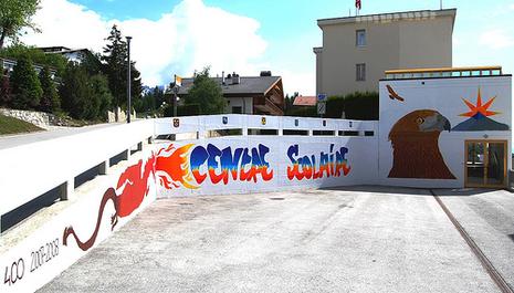 Fresque des ?l?ves du centre scolaire